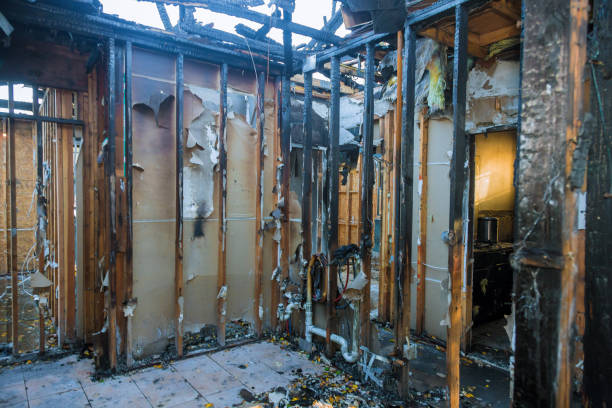 Professional Emergency Fire Cleanup technician working in Hiawatha, KS